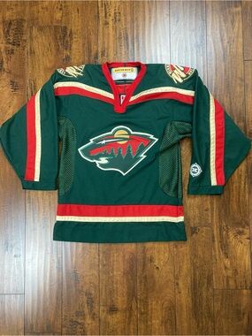 MINNESOTA WILD Koho Jersey VINTAGE Canada Official Size Small Air Knit VTG